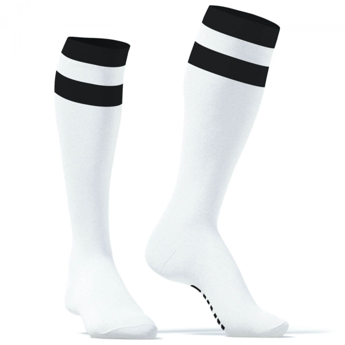 SneakXX Long Socks - Hard Black On White