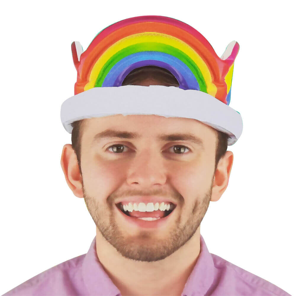Aufblasbare Regenbogen-Krone Aufblasbare Regenbogen-Krone