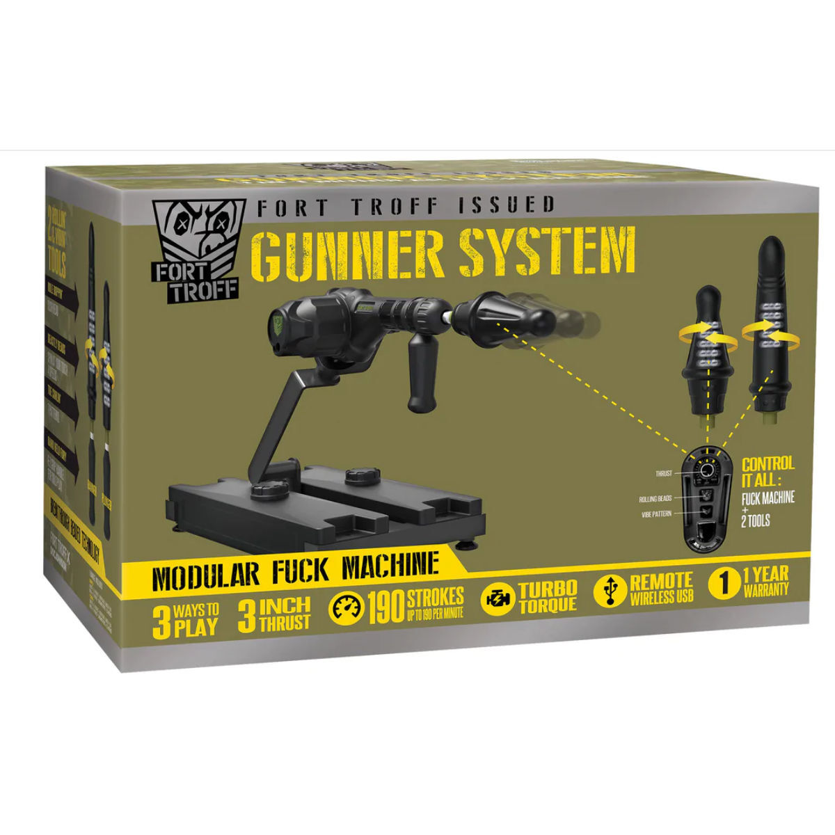 Fort Troff - Gunner 3-in-1 Fuck Machine