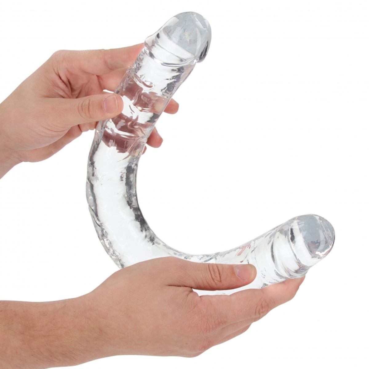 RealRock Crystal Clear Double Dildo 18", Bild 3