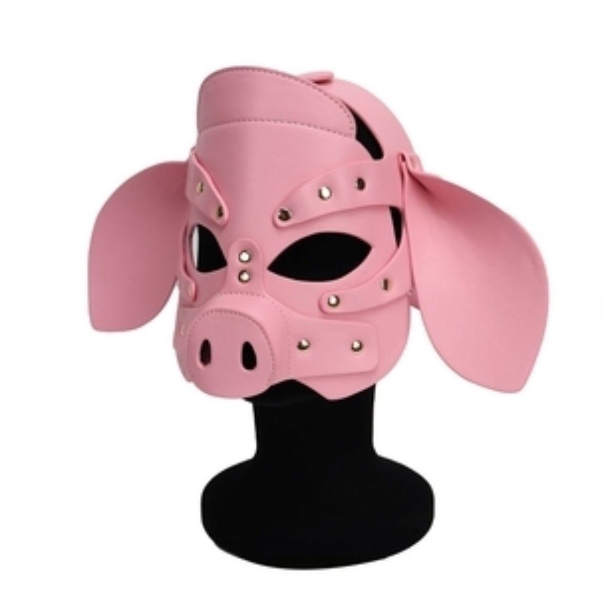 Kunstleder Piggy Mask Pink