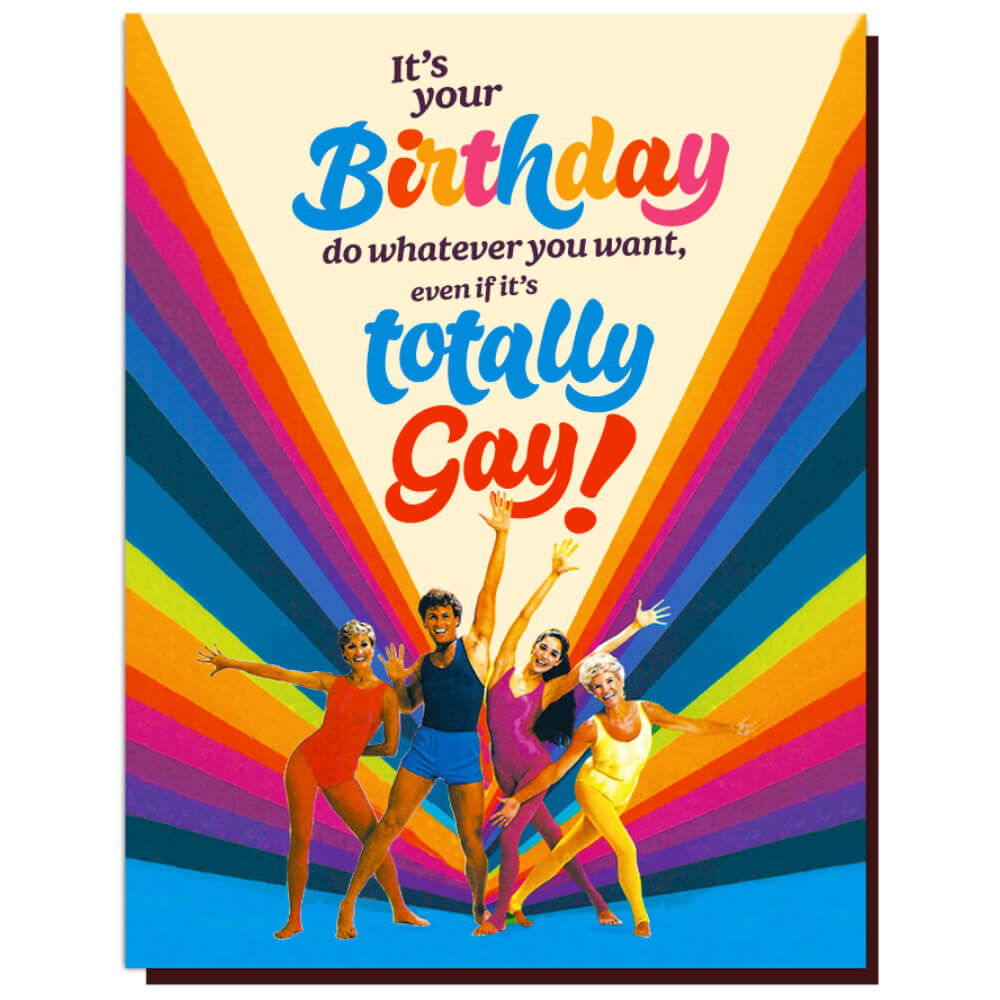 Birthday Card Totally Gay Birthday