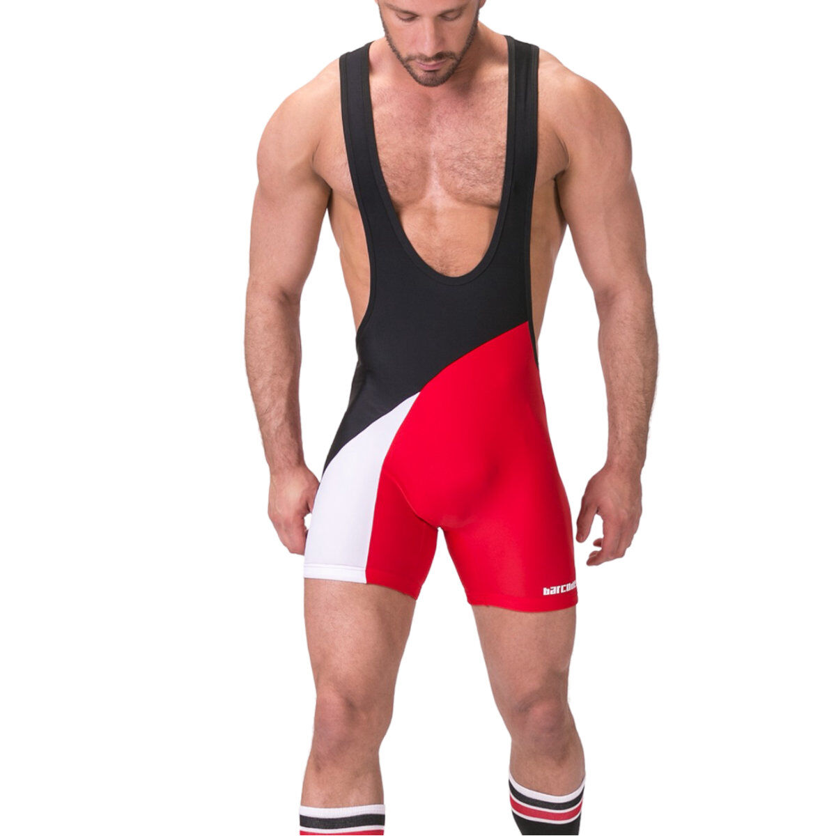 Barcode Singlet Luke Red Black Barcode Singlet Luke Red Black
