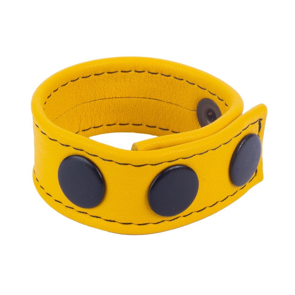 Leather Cockring Yellow Leather Cockring Yellow