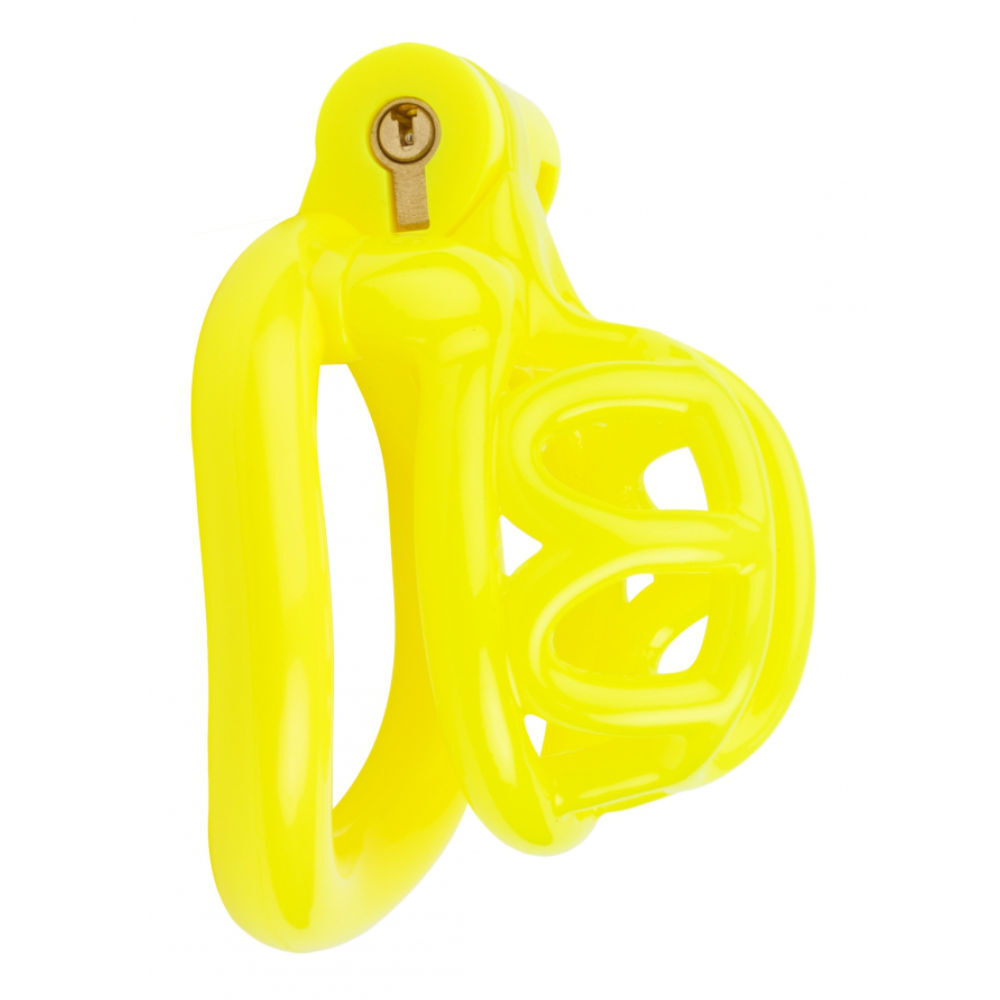 Chastity Cage Yellow Cup 4 x 3,3 cm