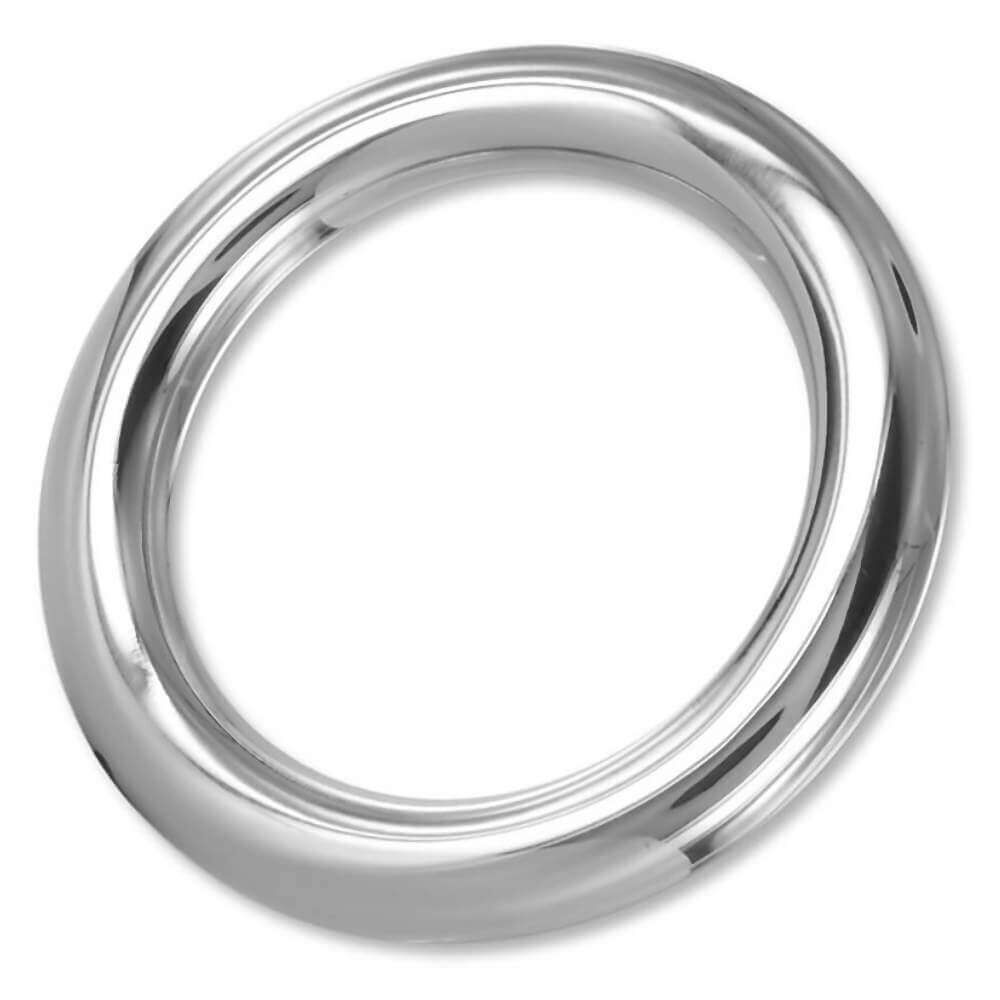 Stainless Steel Round Cock Ring 8 mm x 50 mm, Bild 2