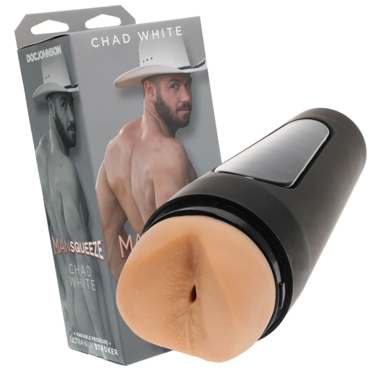 Man Squeeze Chad White Stroker
