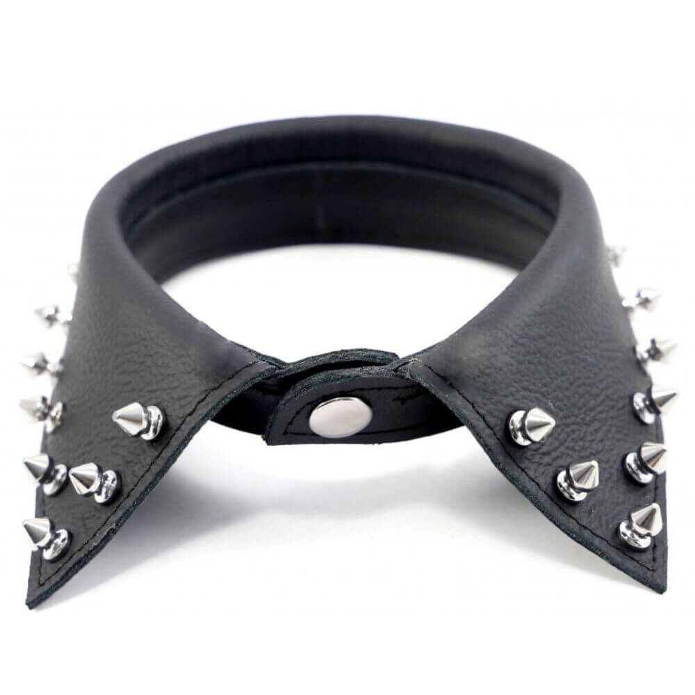 Leder Hemdkragen Spikes