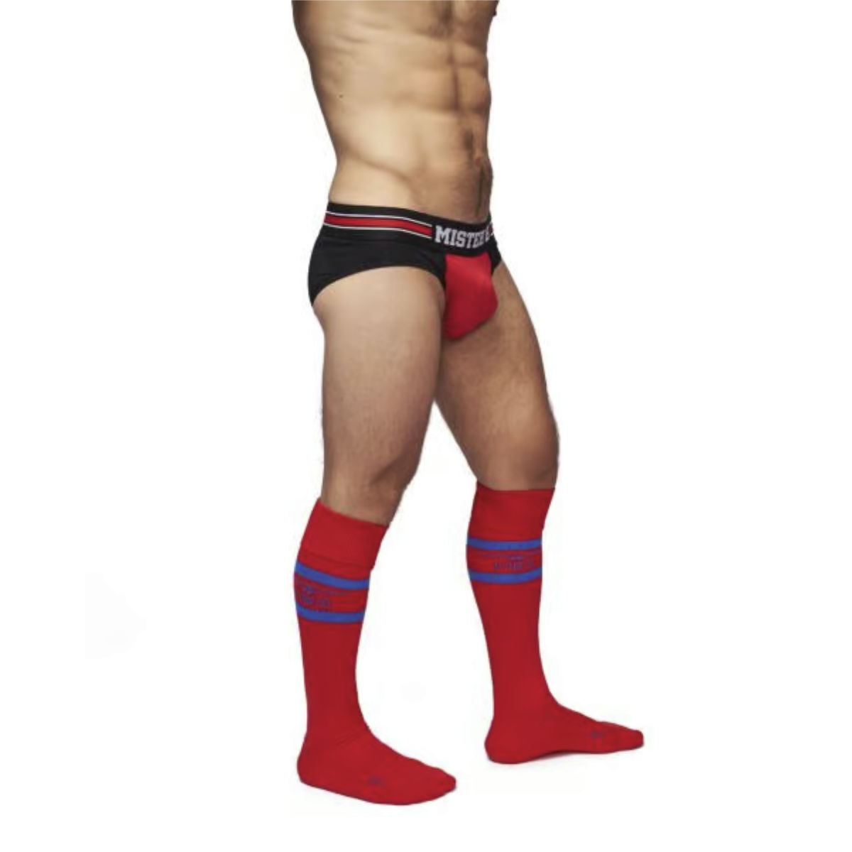 Mister B Football Socks Red/Blue Mister B Football Socks Red/Blue