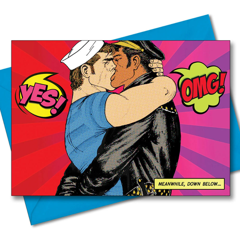 Tom of Finland Greeting Card Yes! OMG! Tom of Finland Greeting Card Yes! OMG!