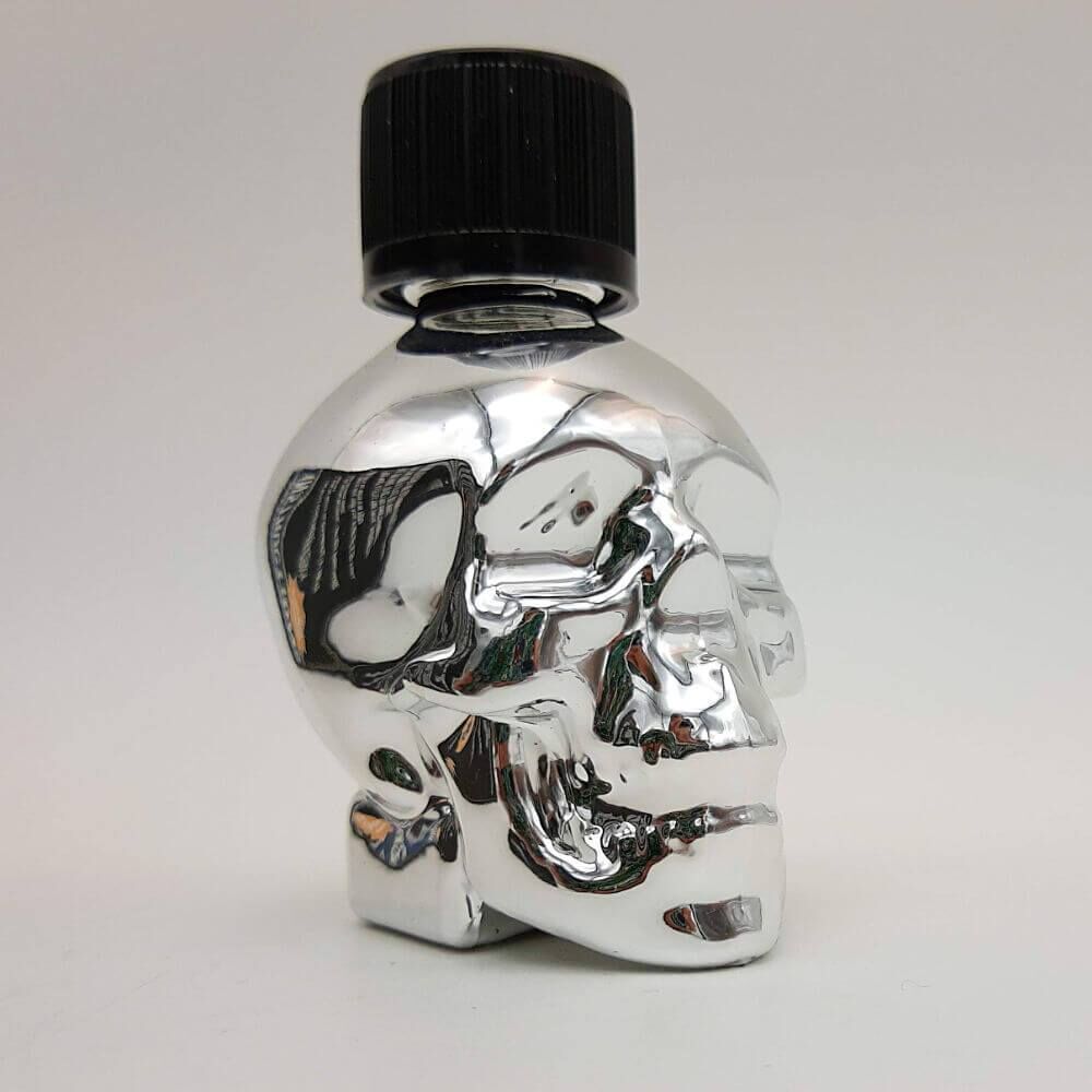 QuickSilver Skull Glass Bottle, image 4