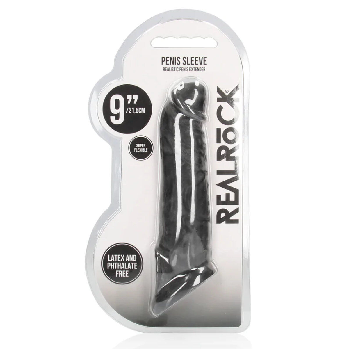 Penis Sheath 9" Black, image 2