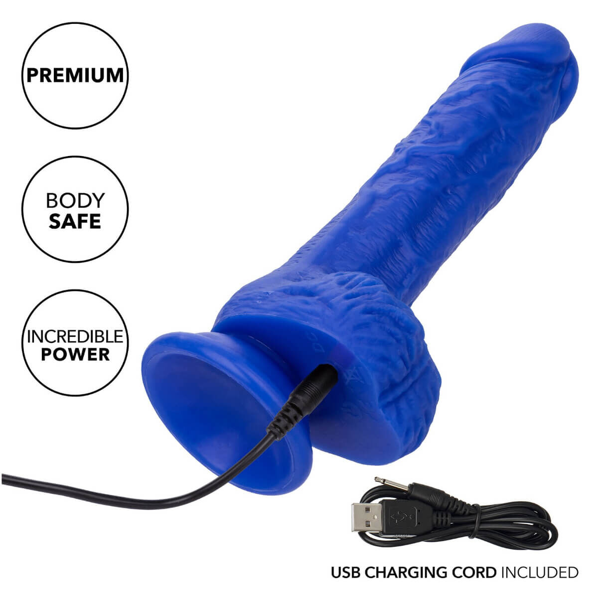 Admiral Sailor Blue Vibrating Dildo 7", image 6