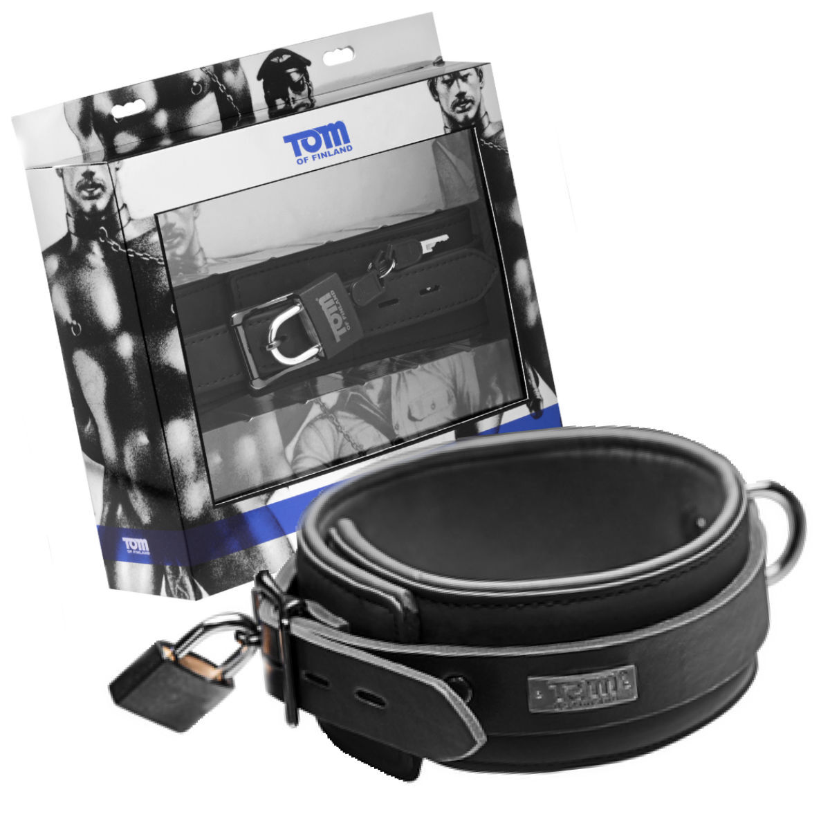 Tom of Finland Neopren Halsband mit Schloss Tom of Finland Neopren Halsband mit Schloss