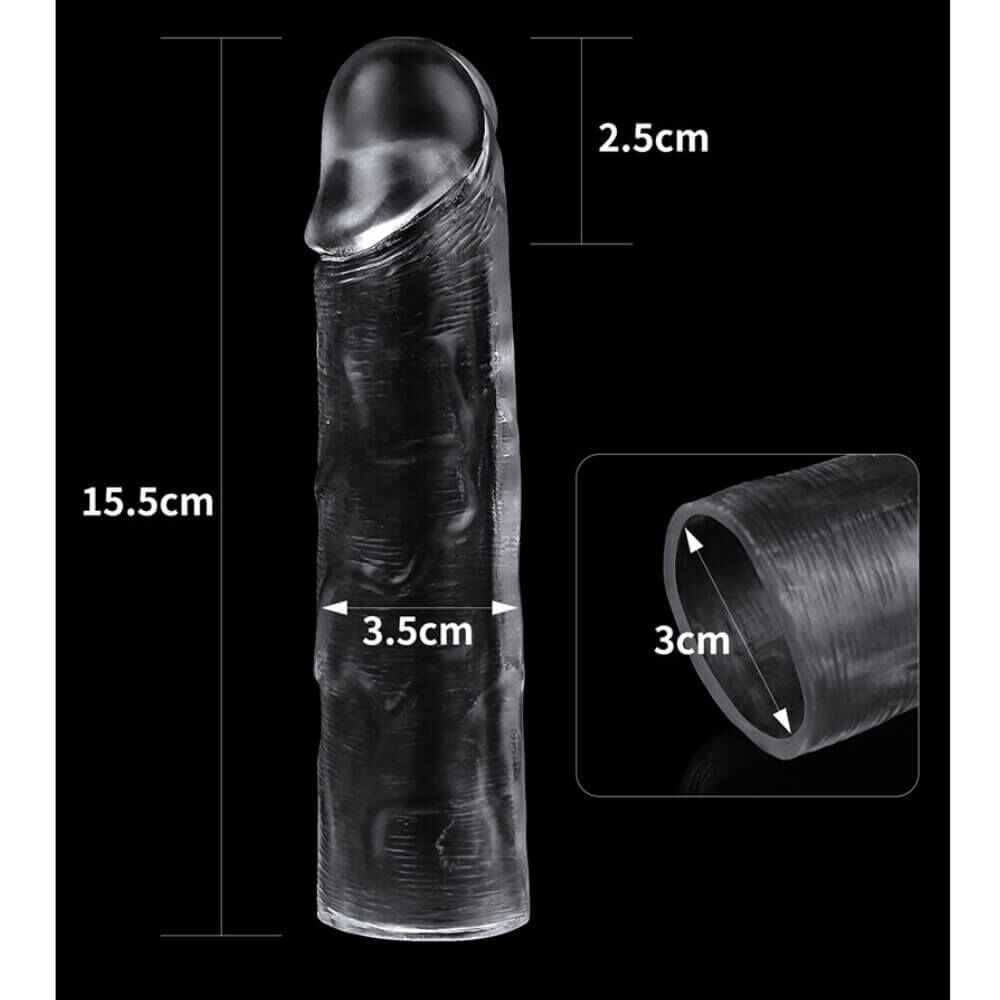 Crystal Clear Cock Sleeve Large, image 2