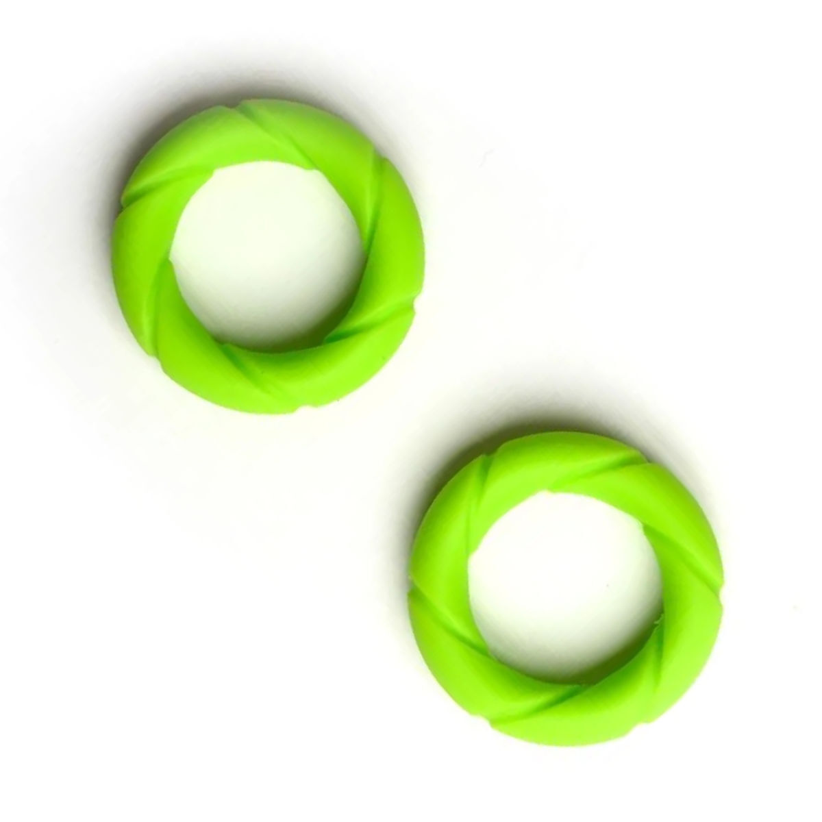 Liquid Silicone Rings Neon Green, image 3