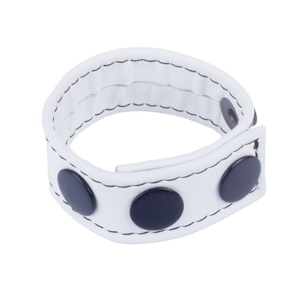 Leather Cockring White Leather Cockring White