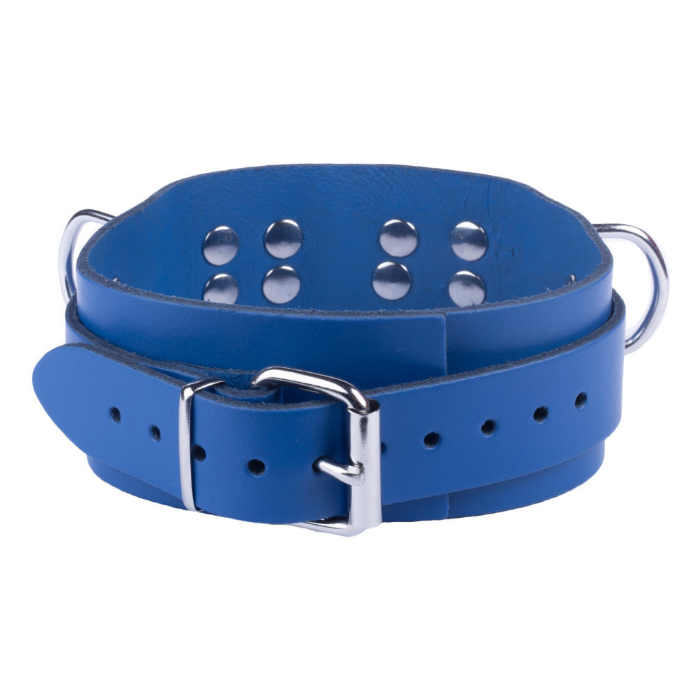 Leather Collar Blue, Bild 3