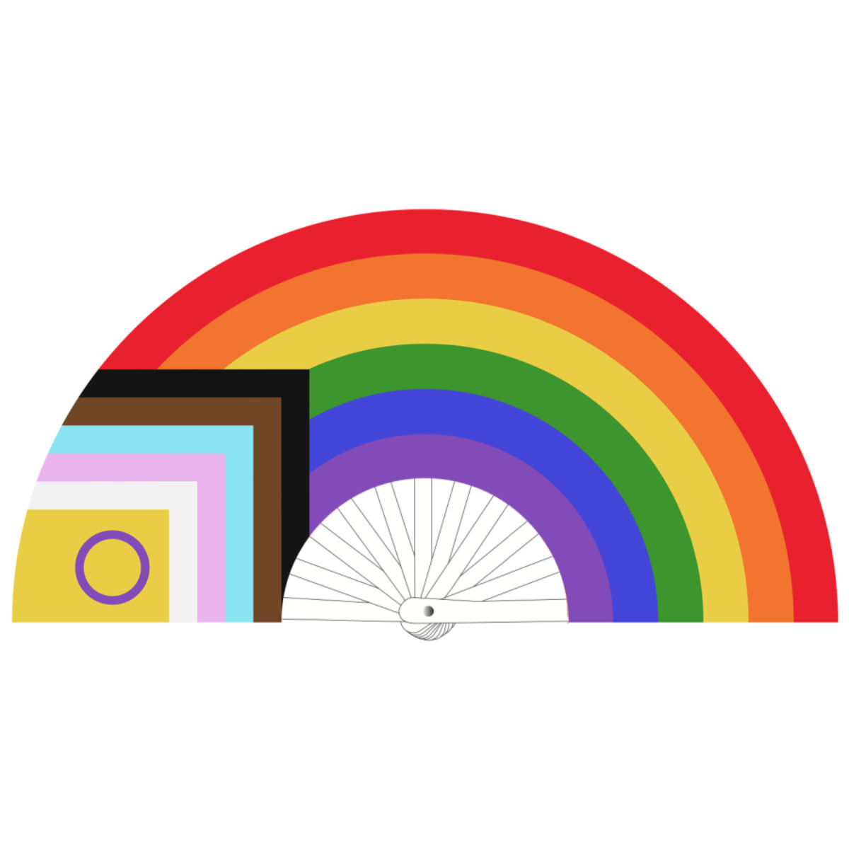 XXL Fächer - Rainbow XXL Fächer - Rainbow