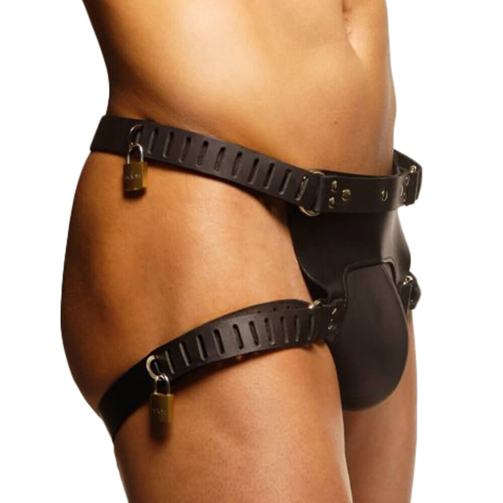 Leather Chastity Jock