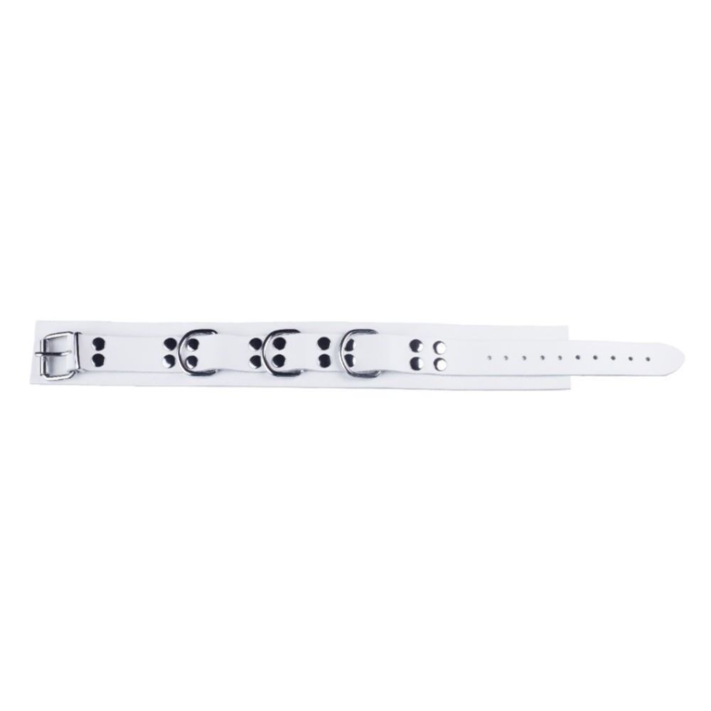 Leather Collar White, Bild 2