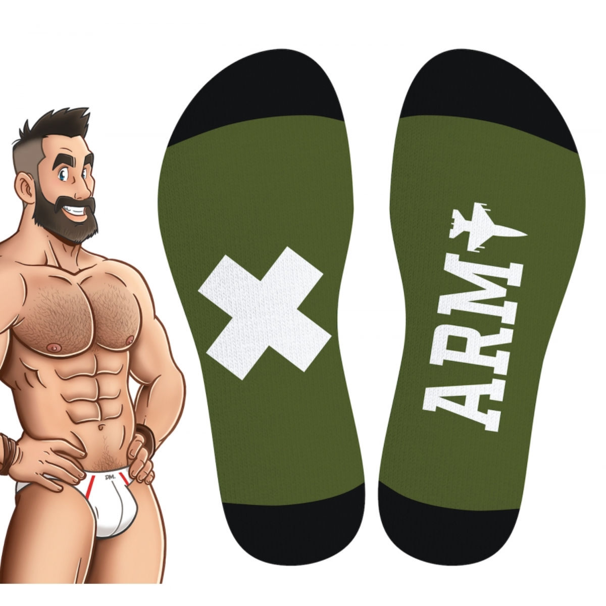 SneakXX Long Socks - Army, Bild 2