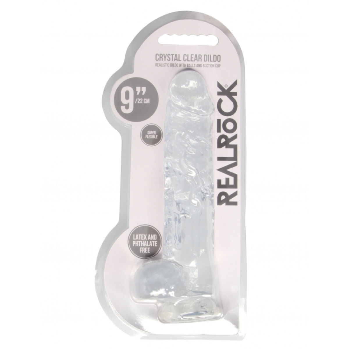 RealRock Crystal Clear Dildo 9", Bild 3