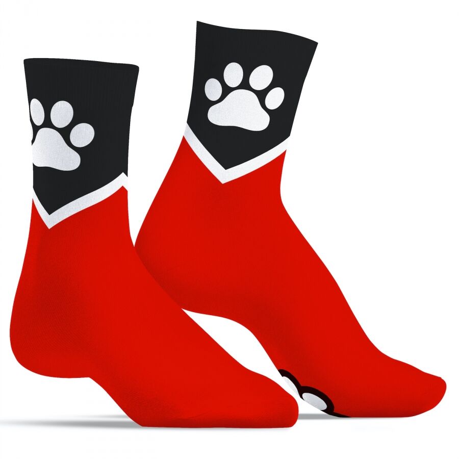 Kinky Puppy Socks - Red Kinky Puppy Socks - Red
