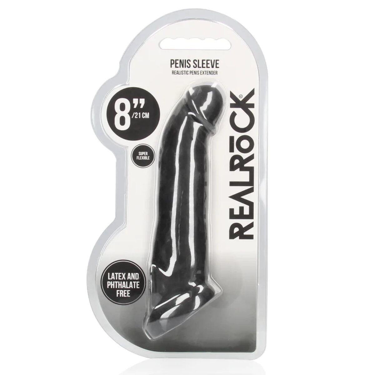 Penis Sheath 8" Black, image 2