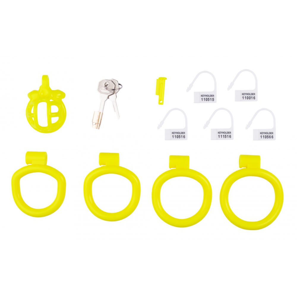 Chastity Cage Yellow Cup 4 x 3,3 cm, image 2