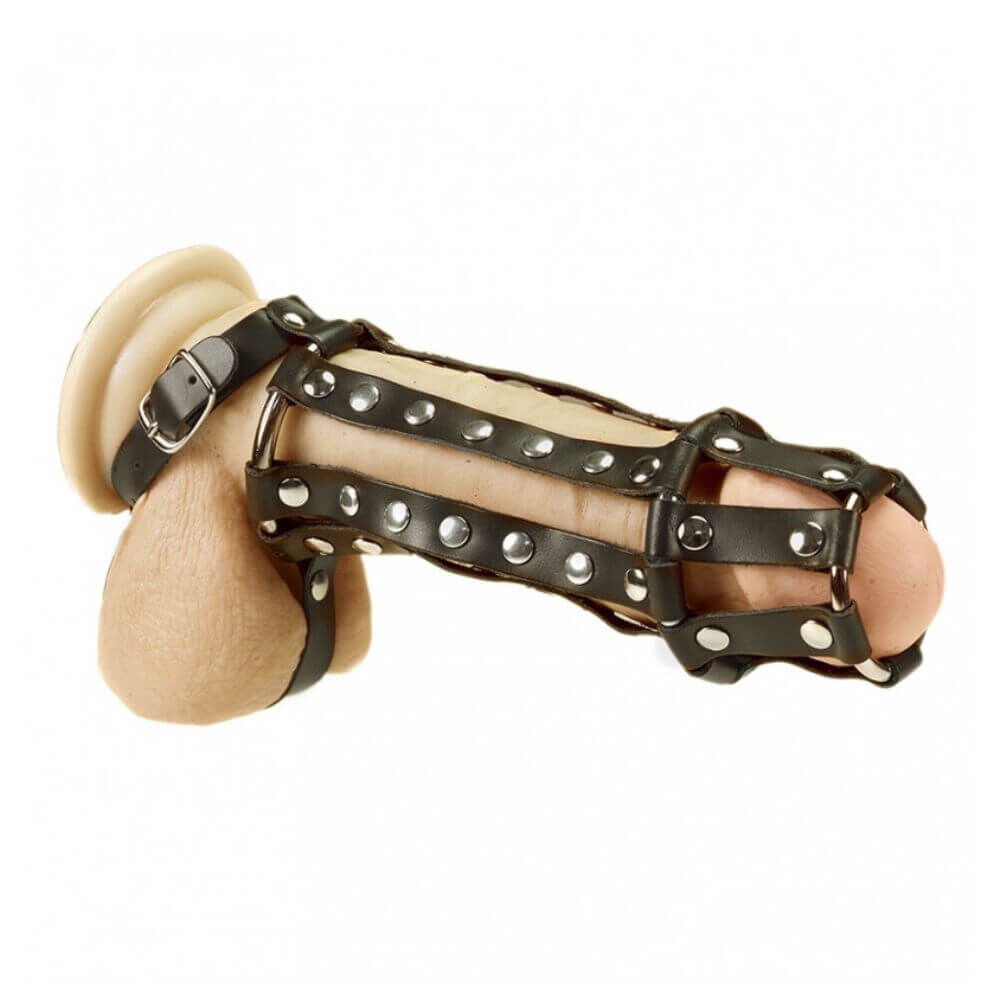 Slick Leather Band With Rivets Slick Leather Band With Rivets