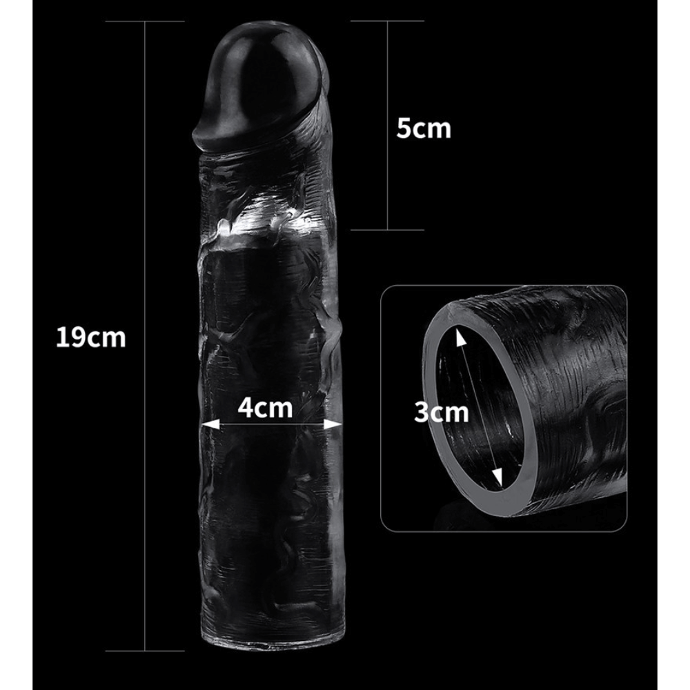 Crystal Clear Cock Sleeve - Large, Bild 6