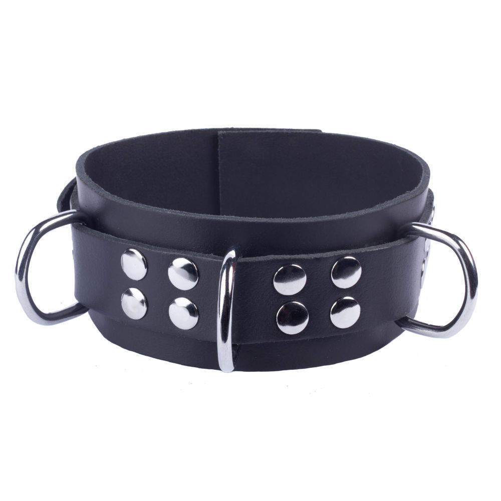 Leather Collar Black Leather Collar Black