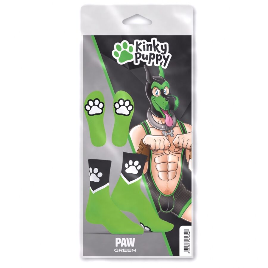 Kinky Puppy Socks - Neon Green, Bild 3