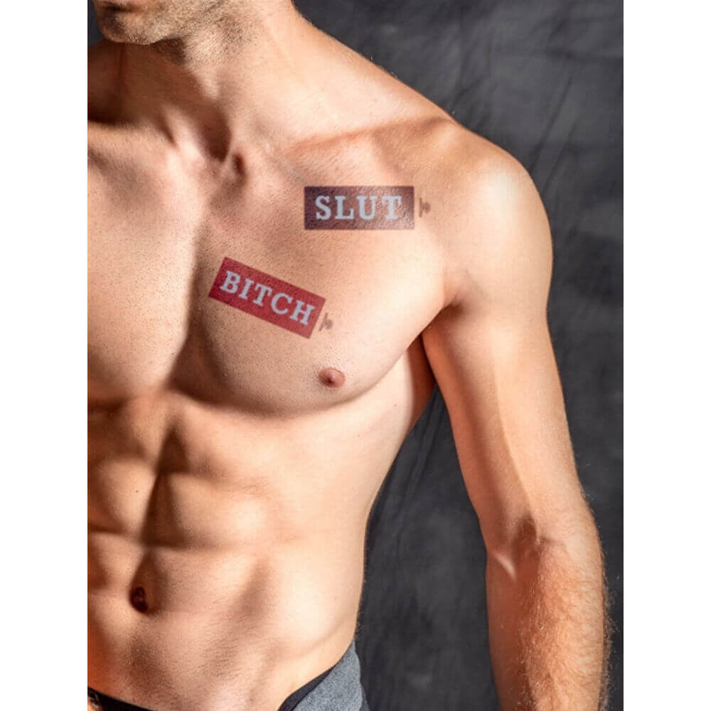 Party Tattoo - Slut / Bitch, image 2