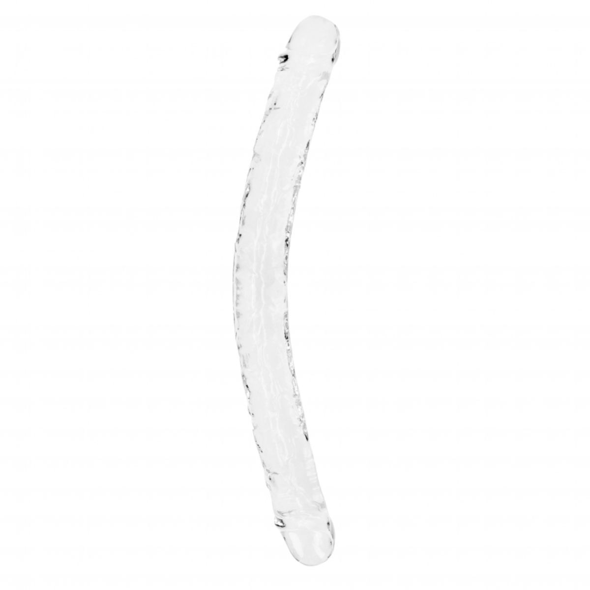 RealRock Crystal Clear Double Dildo 18"