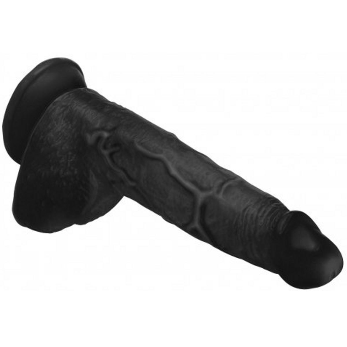 Beefy Brad 9" Black Dildo with Balls, image 3