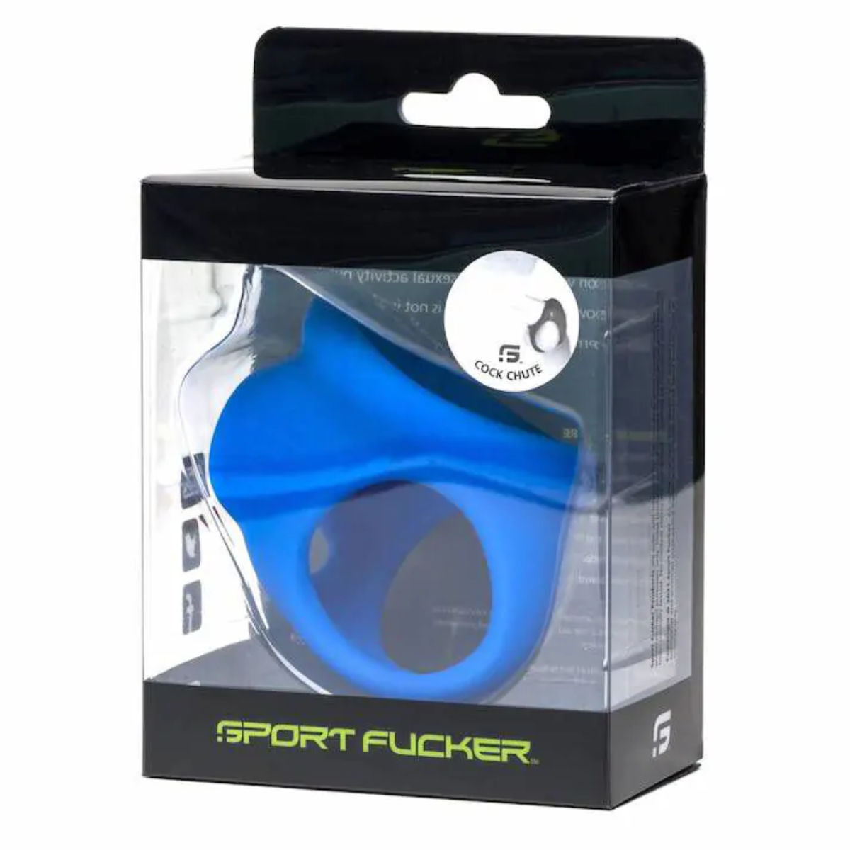 Liquid Silicone Cock Chute - Blue