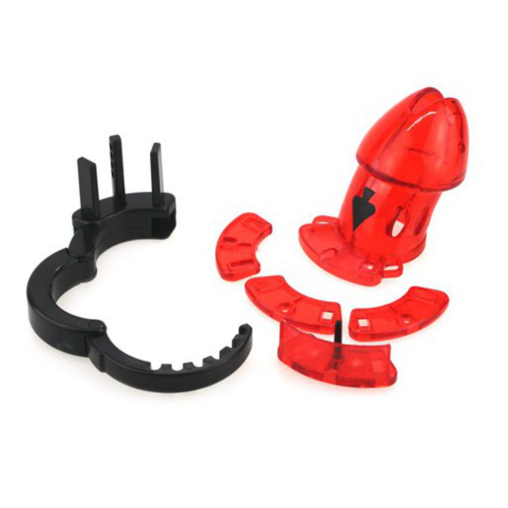 Chastity Cage Red Devil 10 x 3,5 cm, image 5