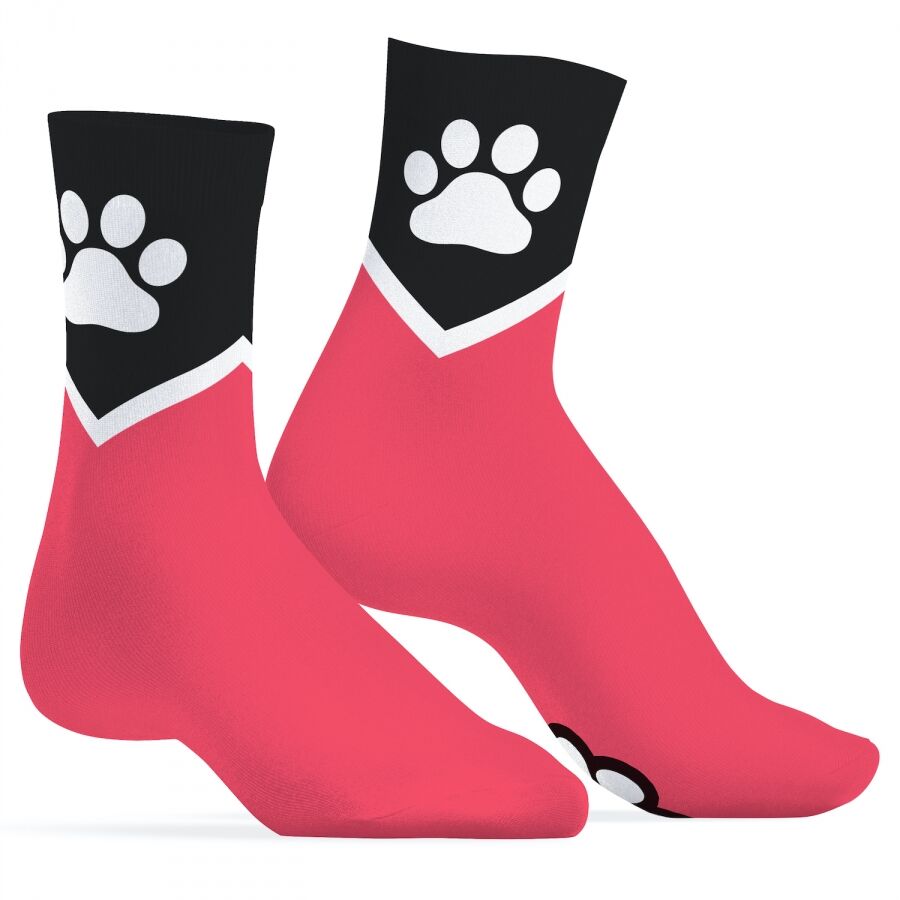Kinky Puppy Socks - Neon Pink Kinky Puppy Socks - Neon Pink