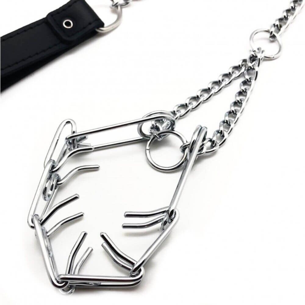 SM Penis Choke Leash with Spikes SM Penis Choke Leash with Spikes
