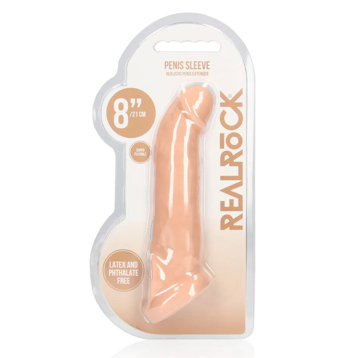 Penis Sheath 8" Light Skin Tone, image 2