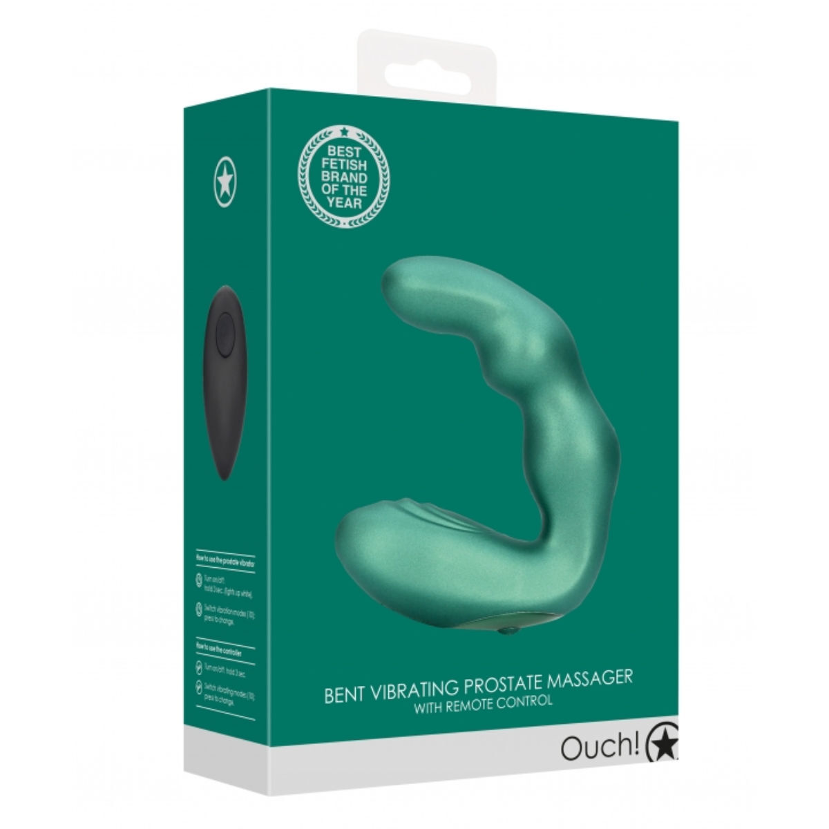 Bent Vibrating Prostate Massager, image 3