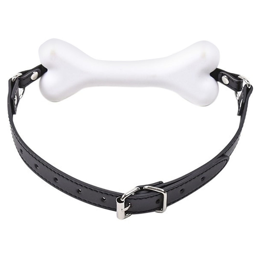 Woof - Knochen-Knebel weiß Woof - Knochen-Knebel weiß