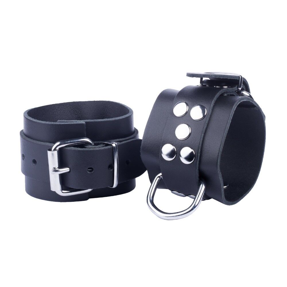Leder Handschellen Black Leder Handschellen Black