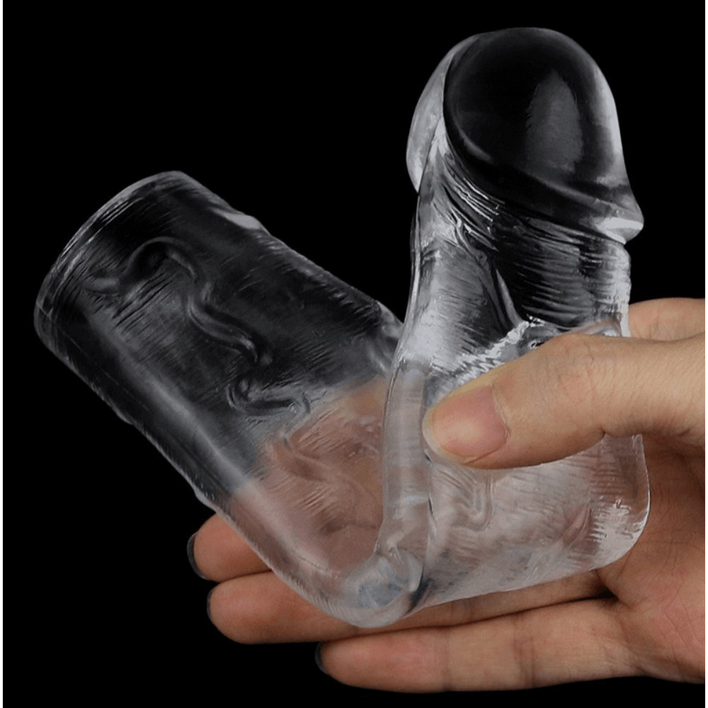 Crystal Clear Cock Sleeve - Large, Bild 7