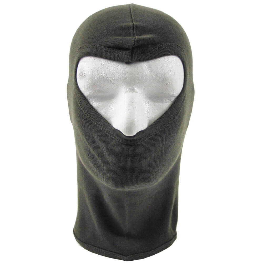 Balaclava Fetisch Maske - Olive Wide Open
