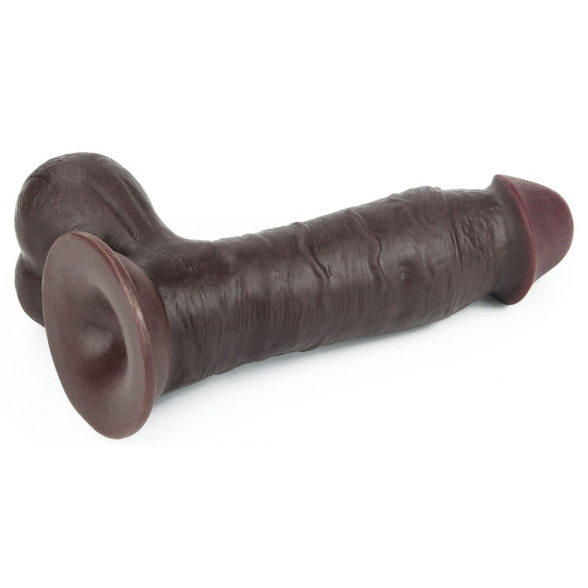 Sliding Skin Realistic Cock Dark Skin Tone, Bild 6