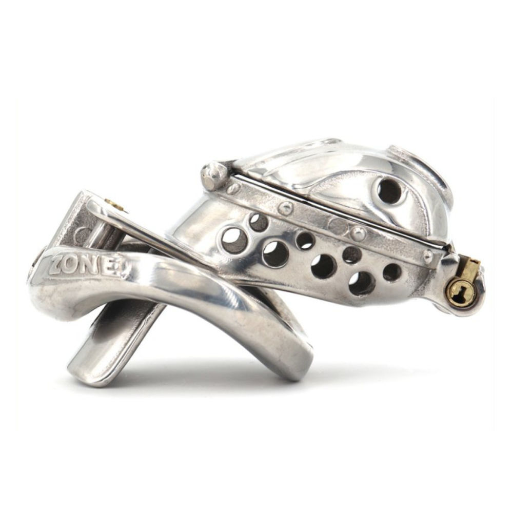 Metallic Double End Chastity Cage 38 mm 8 x 2,8 cm, image 4