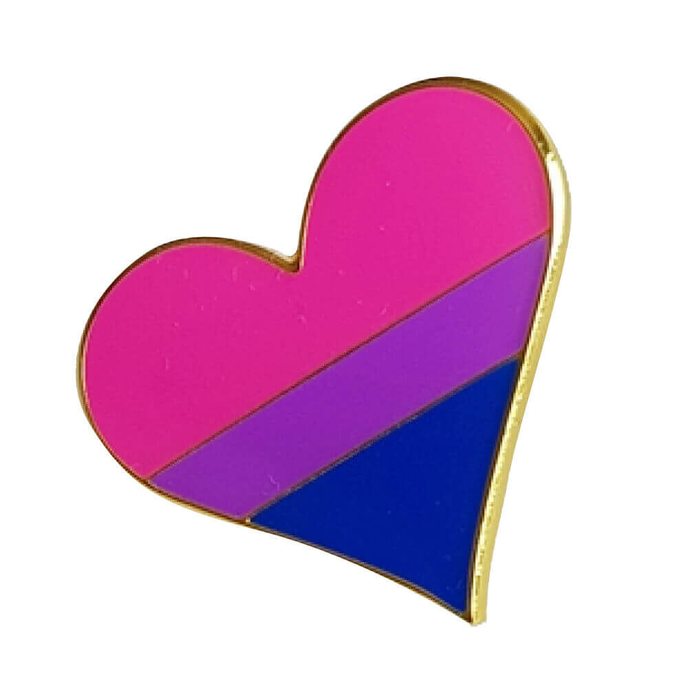 Pin Bi sexual Heart Pin Bi sexual Heart